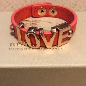 BCBG script bracelet